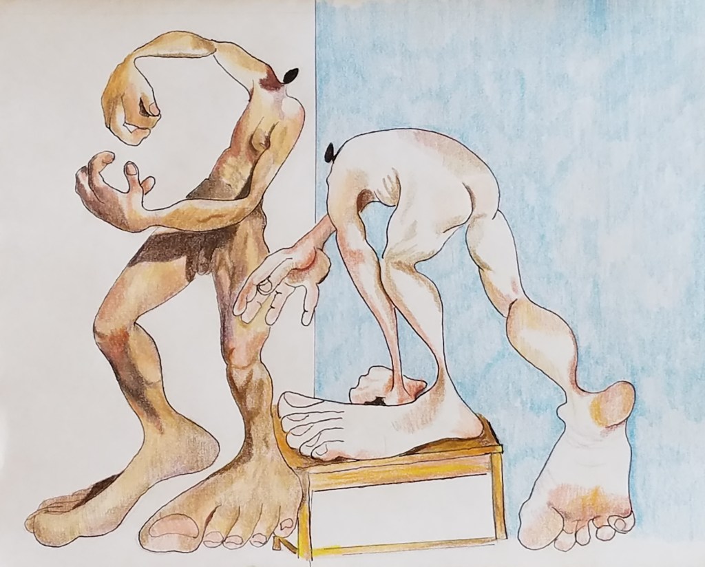 REACHING THROUGH THE BLUE ( 11X14)  $75